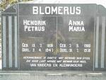 BLOMERUS Hendrik Petrus 1891-1947 & Anna Maria 1900-1978