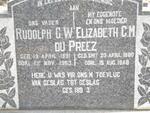 PREEZ Rudolph G.W., du 1881-1963 & Elizabeth C.M. SMIT 1890-1946 