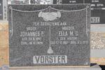 VORSTER Johannes P. 1902-1974 & Ella M. C. nee VICTOR 1907-1972