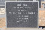 SLABBERT Wesselina 1939-1974