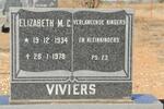 VIVIERS Elizabeth M.C. 1934-1978