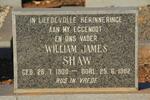 SHAW William James 1900-1982