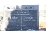 MERWE Sakkie, van der 1925-1985 & Frances 1924-1985