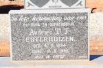 ESTERHUIZEN Andries B.F. 1894-1986
