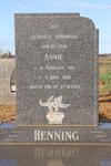 HENNING Annie 1916-1990