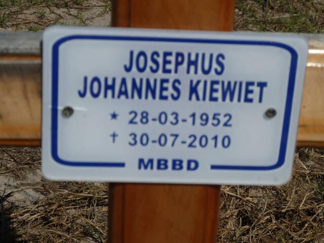 KIEWIET Josephus Johannes 1952-2010
