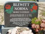 BLEWITT Norma nee TAYFIELD 1937-2004