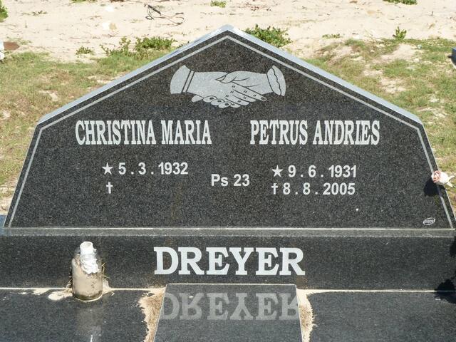 DREYER Petrus Andries 1931-2005 & Christina Maria 1932-