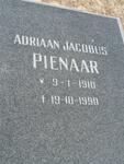 PIENAAR Adriaan Jacobus 1910-1990