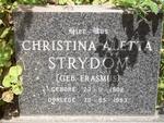 STRYDOM Christina Aletta nee ERASMUS 1902-1983