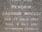 MOGGEE Hendrik Jacobus 1885-1961