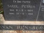 RENSBURG Sarel Petrus, van 1924-1966