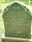 NEETHLING Jacobus F. 1883-1949 & Jacoba Johanna M.E. 1885-1959