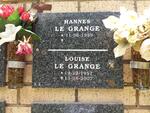 GRANGE Hannes, le 1959- & Louise 1957-2007