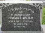 WALDECK Johannes G. 1886-1971