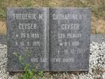GEYSER Frederik M. 1899-1975 & Catharina H.H. PIENAAR 1908-1987