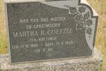 COETZEE Martha R. nee HATTINGH 1886-1965
