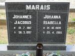MARAIS Johannes Jacobus 1917-1997 & Johanna Isabella 1920-2005