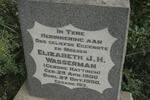 WASSERMAN Elizabeth J.H. nee HATTINGH 1900-1950