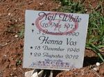 WHITE Neil 1973-1990 :: VOS Henna 1946-2012