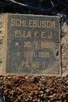 SCHLEBUSCH Ella F.E.J. 1890-1969