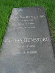 RENSBURG J.J., van 1893-1980 & M.E. 1898-1996