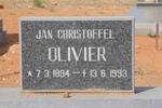 OLIVIER Jan Christoffel 1894-1993