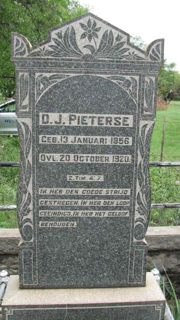 PIETERSE D.J. 1856-1920