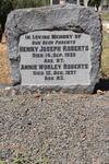 ROBERTS Henry Joseph -1935 & Annie WORLEY -1937
