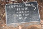 ROSSOUW Fredrika Johanna 1934-1934