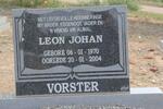 VORSTER Leon Johan 1970-2004