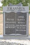 ERASMUS Pieter Johannes 1923-2007 & Anna Sophia Maria PRETORIUS 1924-2004