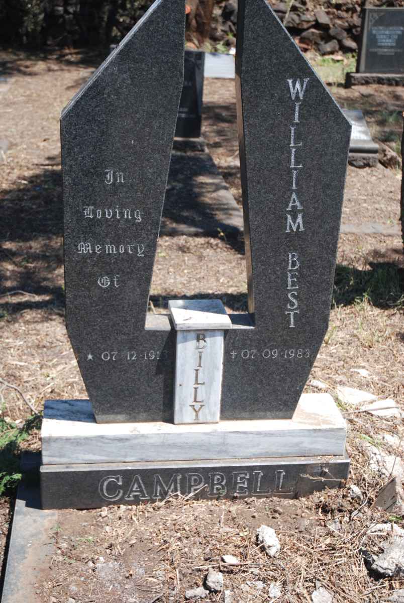 CAMPBELL William Best 1913-1983