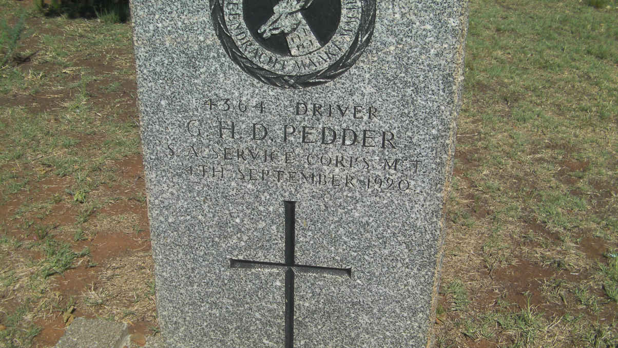 PEDDER G.H.D. -1920