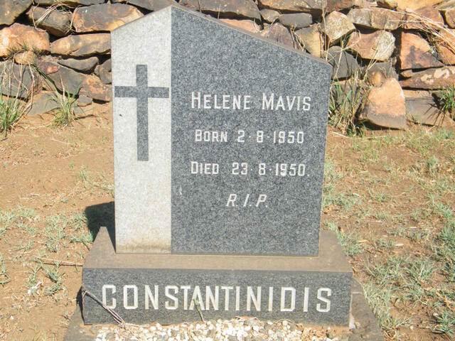 CONSTANTINIDIS Helene Mavis 1950-1950