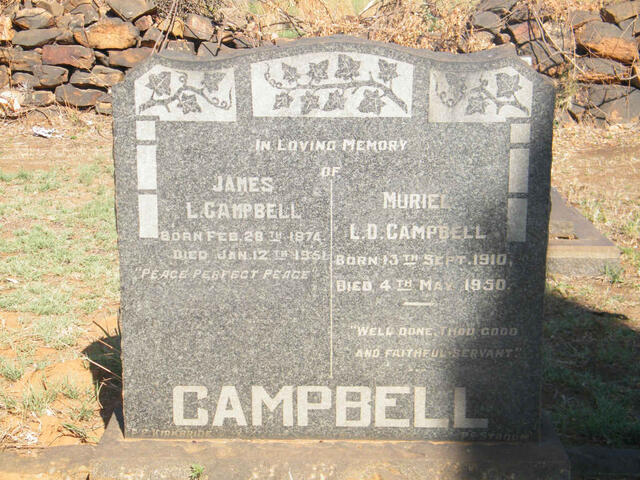 CAMPBELL James L. 1874-1951 :: CAMPBELL Muriel L.D. 1910-1950
