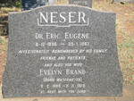 NESER Eric Eugene 1896-1967 & Evelyn Brand WATERMEYER 1898-1979