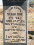 WHITFIELD Sarah Anne nee HARTLEY 1873-1937
