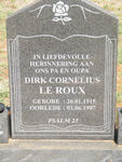 ROUX Dirk Cornelius, le 1915-1997