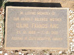 KING Iziline Francis 1889-1956