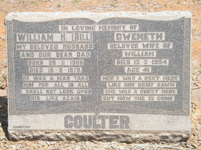 COULTER William H. 1905-1979 :: COULTER Gweneth -1954