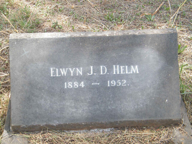 HELM Elwyn J.D. 1884-1952