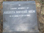 HELM Augusta Bouverie 1886-1961