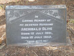 OLIVE Archibald 1891-1952