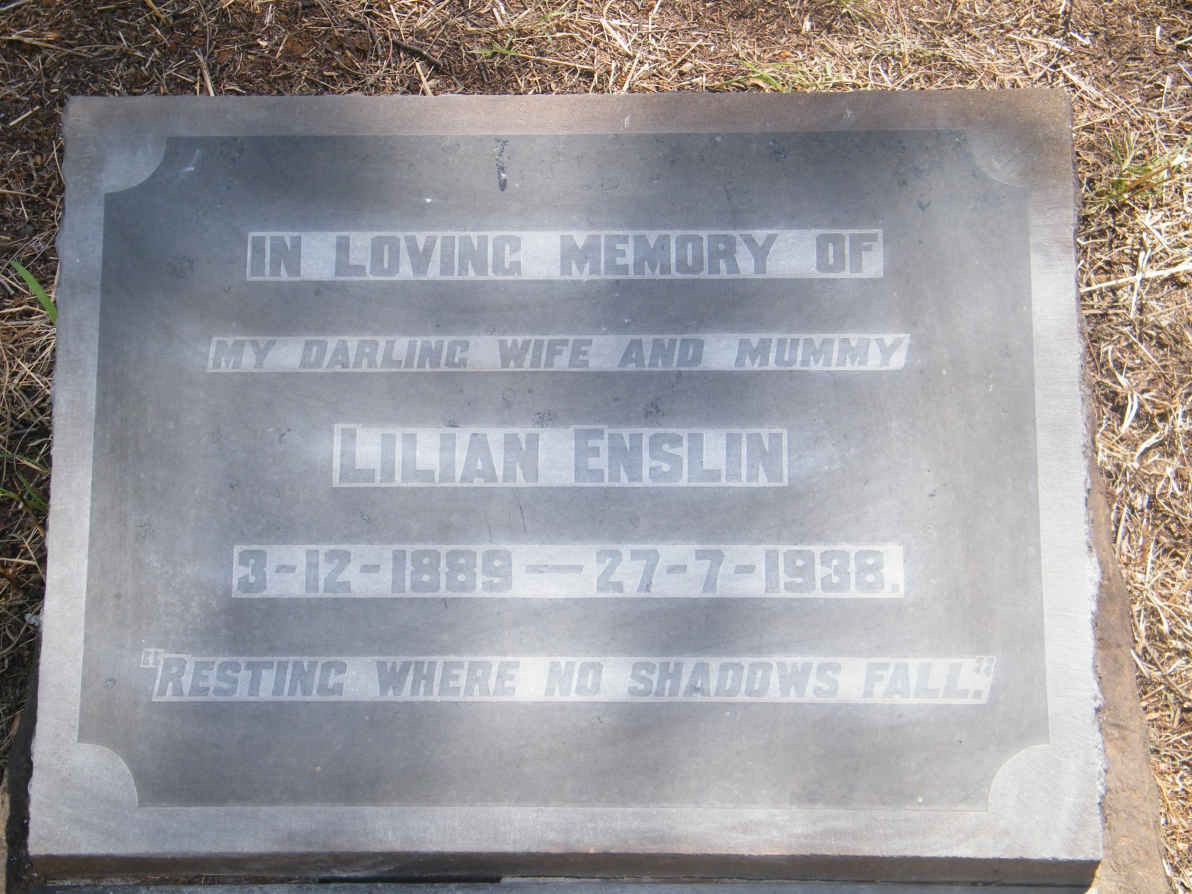 ENSLIN Lilian 1889-1938
