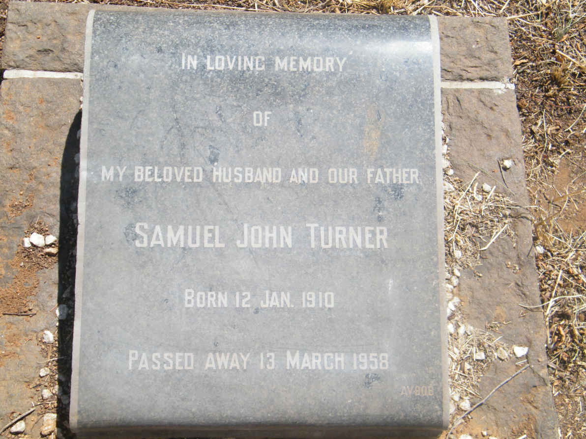 TURNER Samuel John 1910-1958