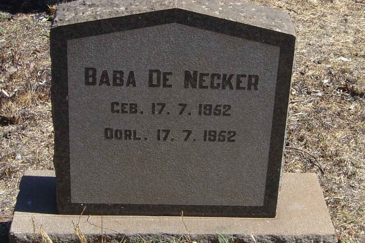 NECKER ?, de 1952-1952