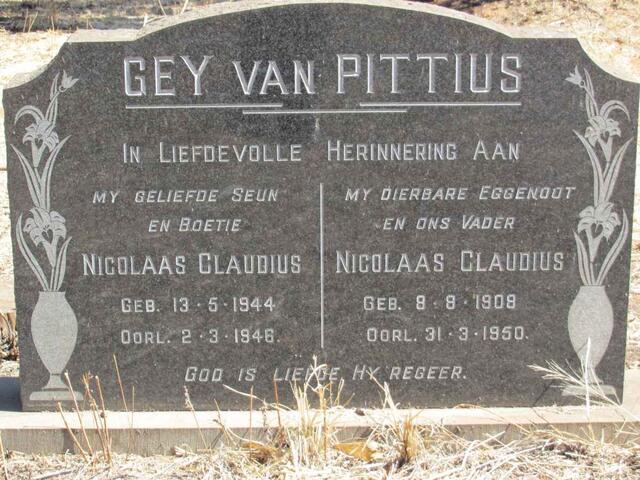 PITTIUS Nicolaas Claudius, Gey van 1908-1950 :: GEY VAN PITTIUS Nicolaas Claudius 1944-1946