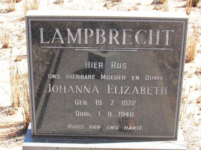 LAMPBRECHT Johanna Elizabeth 1872-1948