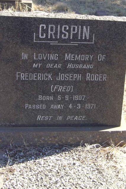 CRISPIN Frederick Joseph Roger 1907-1971